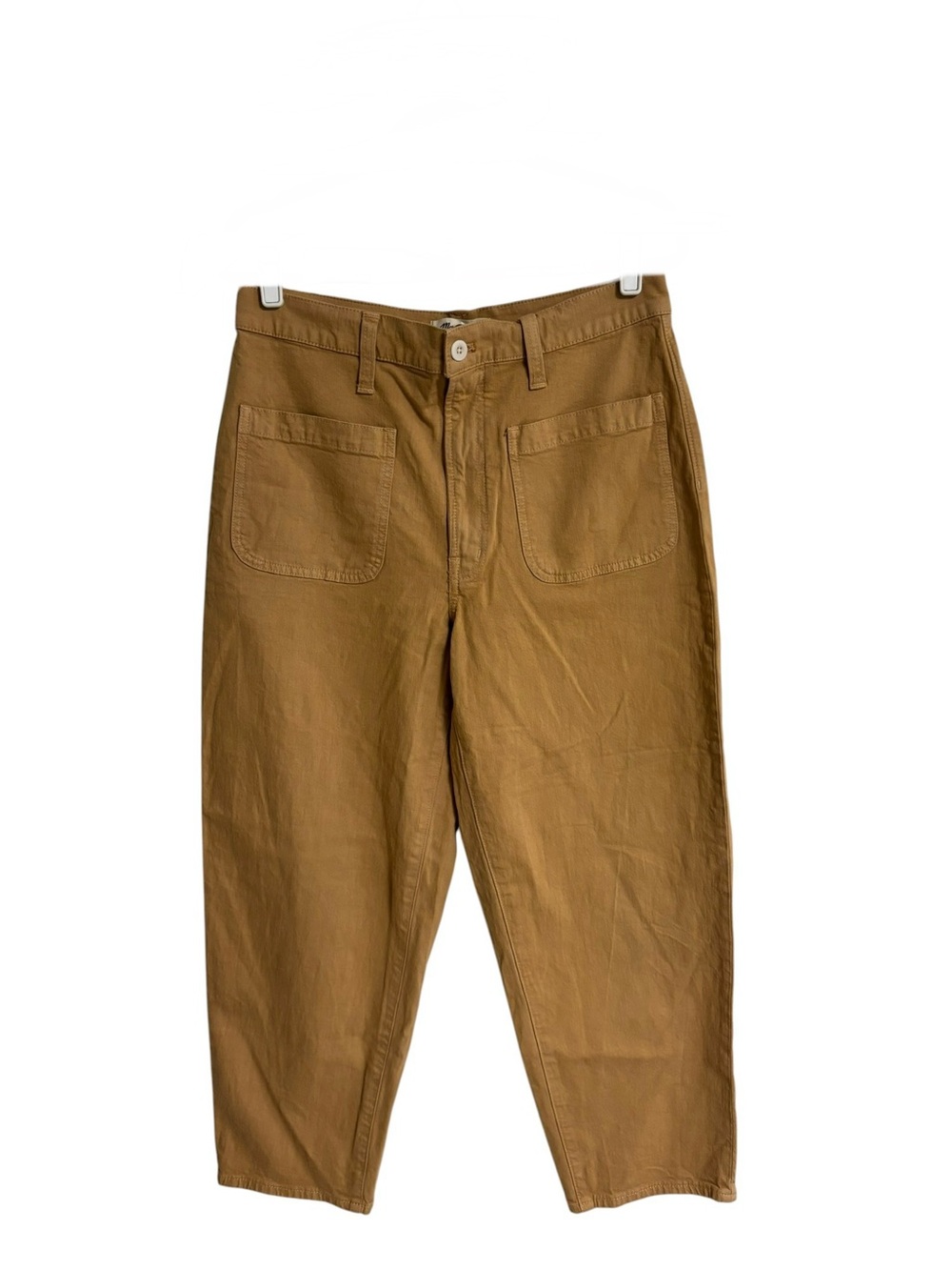 Madewell Emmett 2.0 wide leg crop balloon utility pants patch pockets khaki 30 - Picture 3 of 14